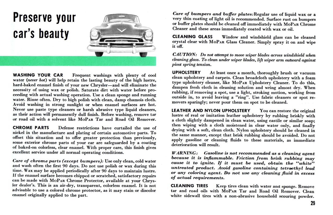 1954 Chrysler Owners Manual Page 10